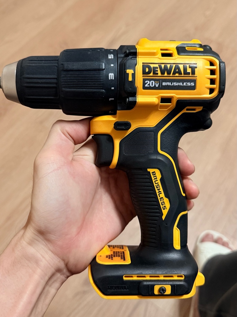 20V Brushless Cordless Drill Driver - Black & Yellow
